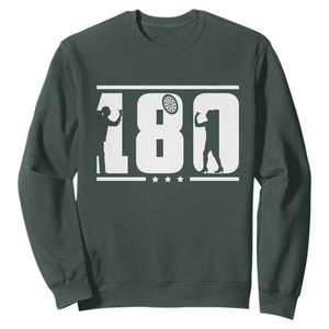 Darts 180 Max Score Player Sweatshirt Darts Fan Gift TS12 Dark Forest Green Print Your Wear