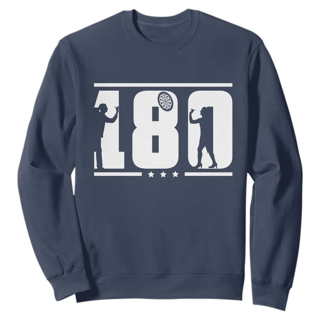 Darts 180 Max Score Player Sweatshirt Darts Fan Gift TS12 Navy Print Your Wear
