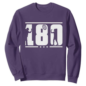Darts 180 Max Score Player Sweatshirt Darts Fan Gift TS12 Purple Print Your Wear