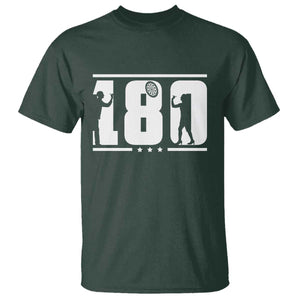 Darts 180 Max Score Player T Shirt Darts Fan Gift TS12 Dark Forest Green Print Your Wear