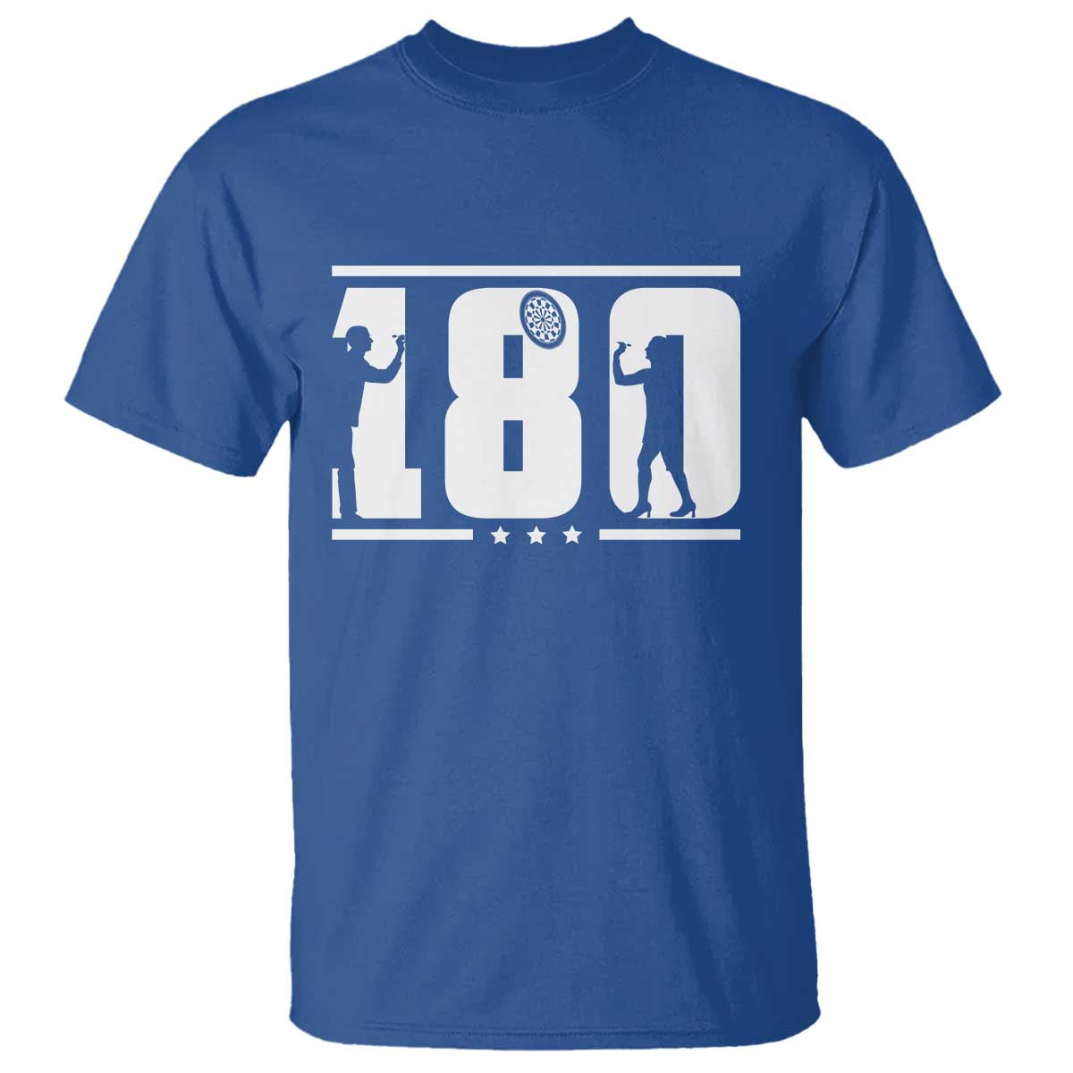 Darts 180 Max Score Player T Shirt Darts Fan Gift TS12 Royal Blue Print Your Wear