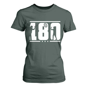 Darts 180 Max Score Player T Shirt For Women Darts Fan Gift TS12 Dark Forest Green Print Your Wear