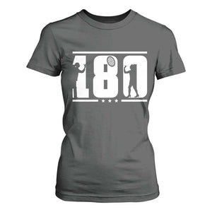 Darts 180 Max Score Player T Shirt For Women Darts Fan Gift TS12 Dark Heather Print Your Wear