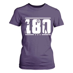 Darts 180 Max Score Player T Shirt For Women Darts Fan Gift TS12 Purple Print Your Wear