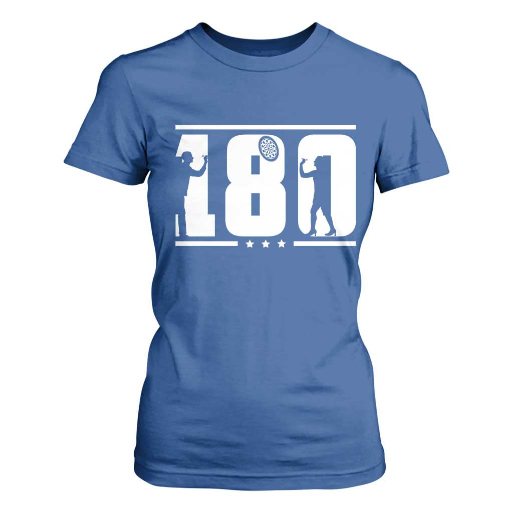 Darts 180 Max Score Player T Shirt For Women Darts Fan Gift TS12 Royal Blue Print Your Wear