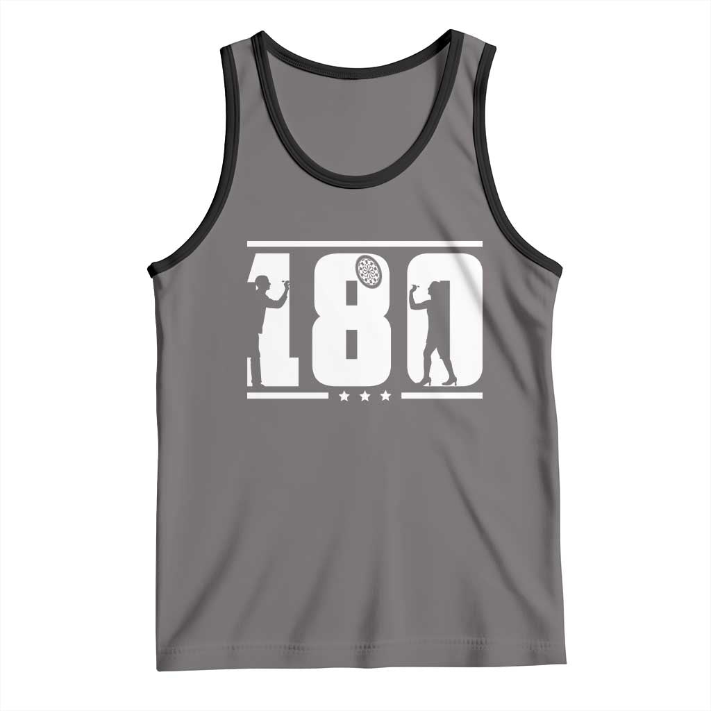 Darts 180 Max Score Player Tank Top Darts Fan Gift TS12 Deep Heather Black Print Your Wear