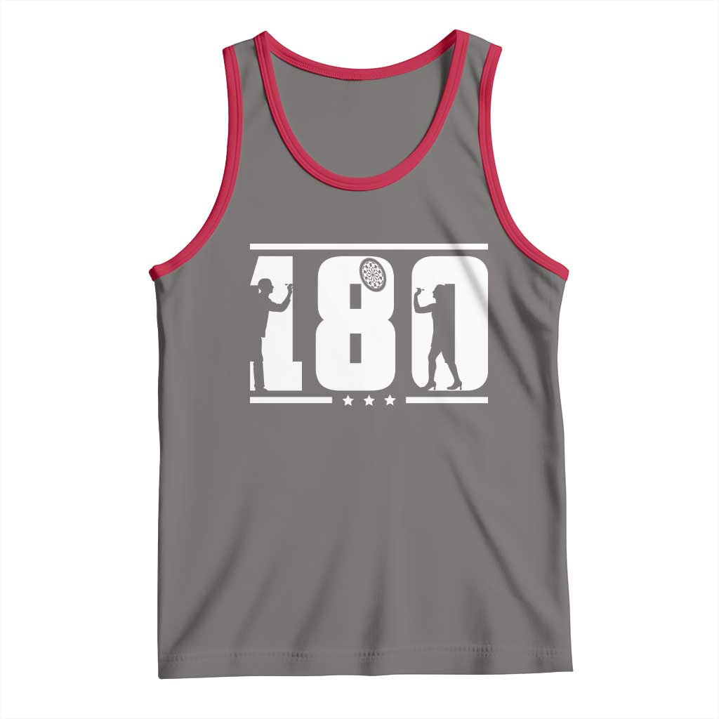 Darts 180 Max Score Player Tank Top Darts Fan Gift TS12 Deep Heather Red Print Your Wear