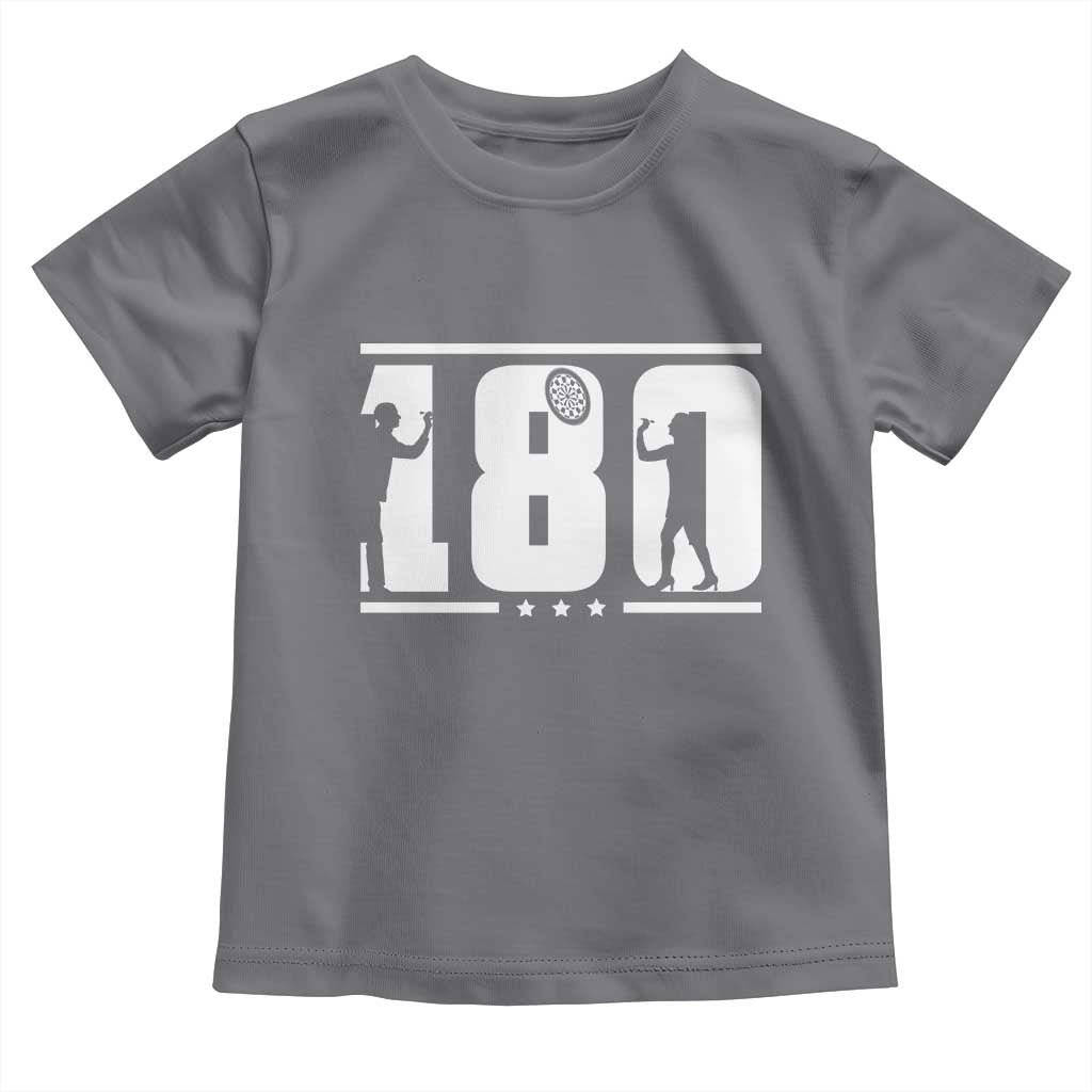 Darts 180 Max Score Player Toddler T Shirt Darts Fan Gift TS12 Charcoal Print Your Wear