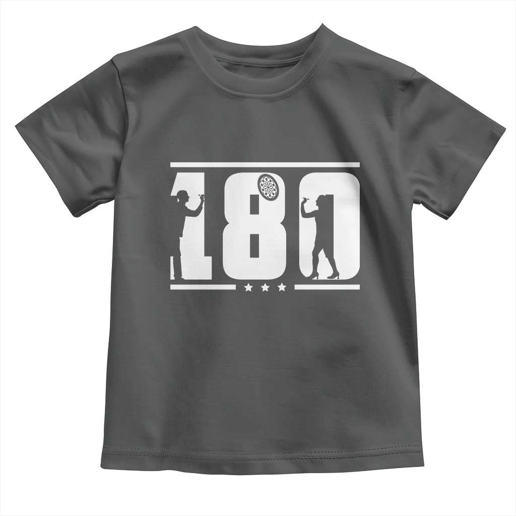 Darts 180 Max Score Player Toddler T Shirt Darts Fan Gift TS12 Dark Heather Print Your Wear