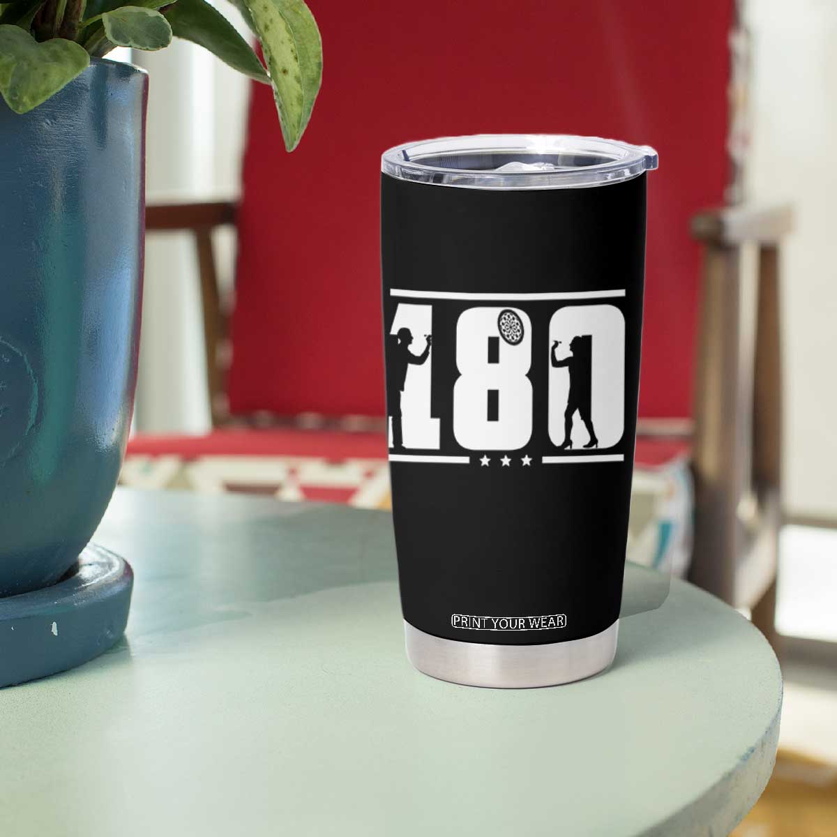 Darts 180 Max Score Player Tumbler Cup Darts Fan Gift TS12 Print Your Wear
