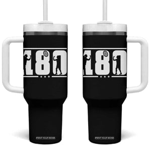 Darts 180 Max Score Player Tumbler With Handle Darts Fan Gift TS12 One Size: 40 oz Black Print Your Wear