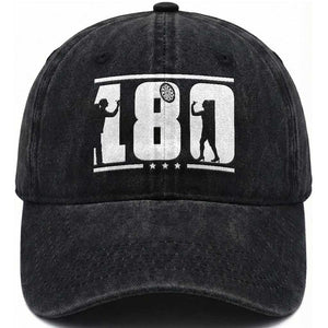 Darts 180 Max Score Player Washed Cotton Baseball Cap Darts Fan Gift TS12 Print Your Wear