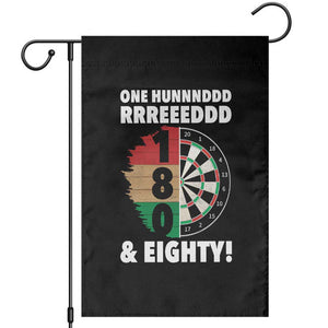 One Hundred And Eighty Garden Flag Funny Darts Player Gift TS12 Black Print Your Wear