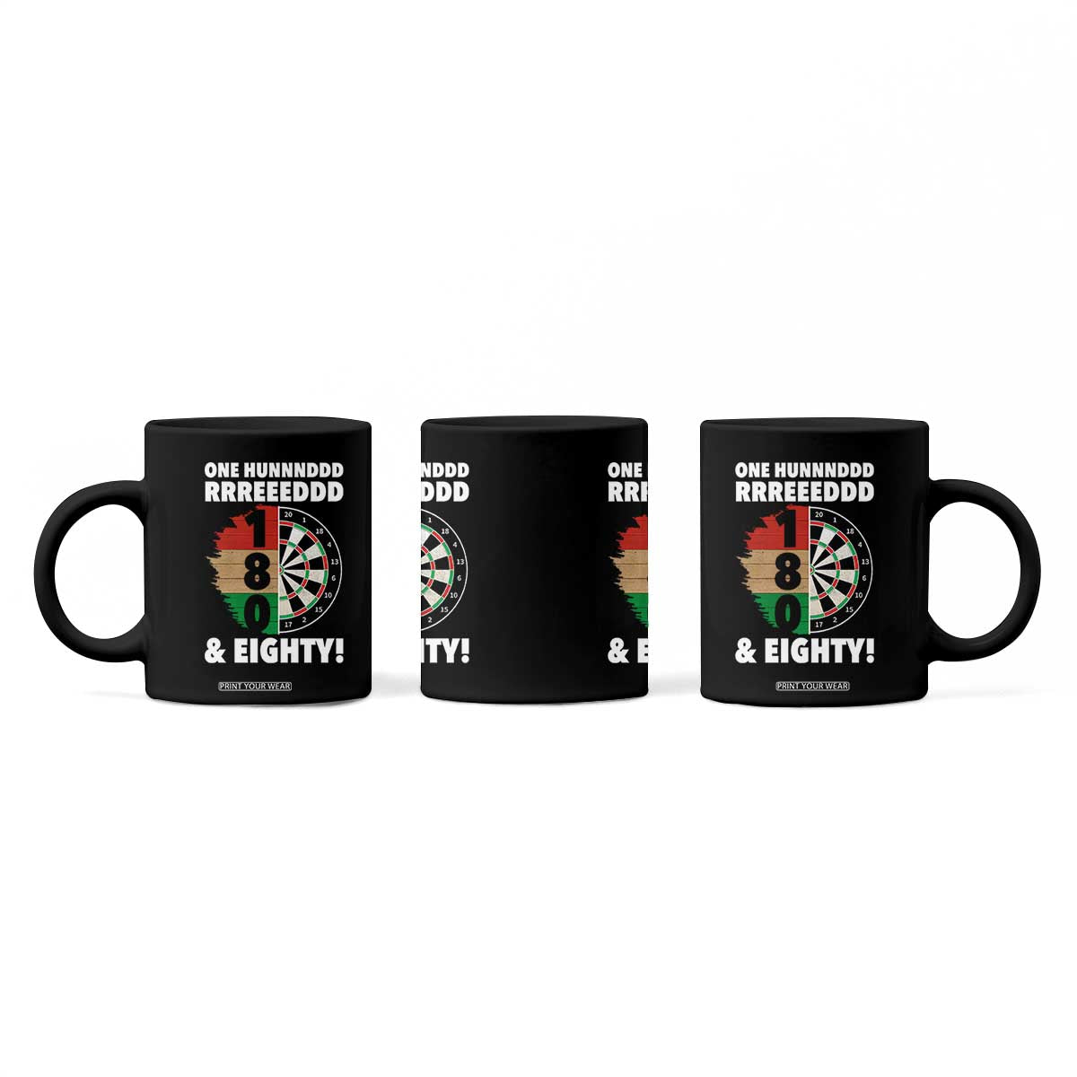 One Hundred And Eighty Coffee Mug Funny Darts Player Gift TS12 Print Your Wear