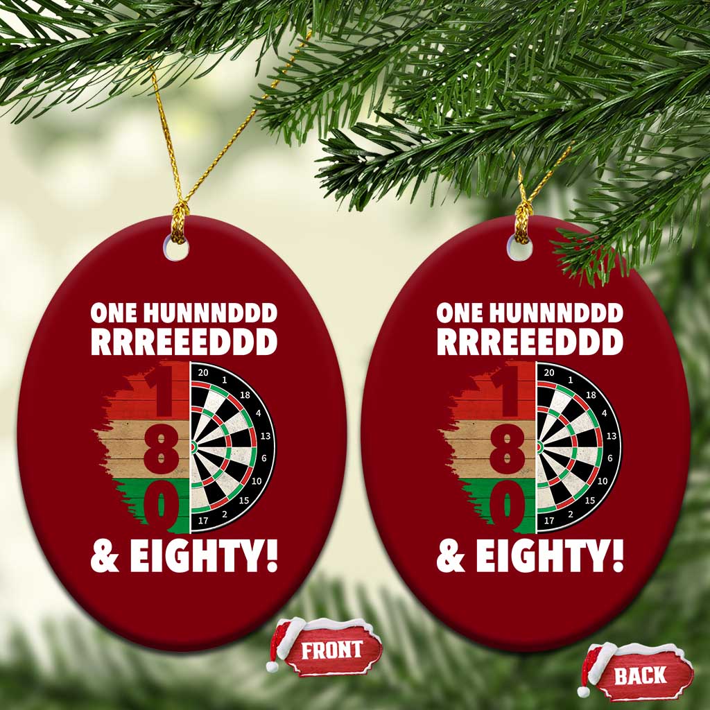 One Hundred And Eighty Ceramic Ornament Funny Darts Player Gift TS12 Print Your Wear