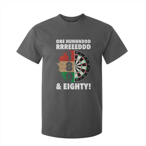 One Hundred And Eighty T Shirt For Kid Funny Darts Player Gift TS12 Dark Heather Print Your Wear