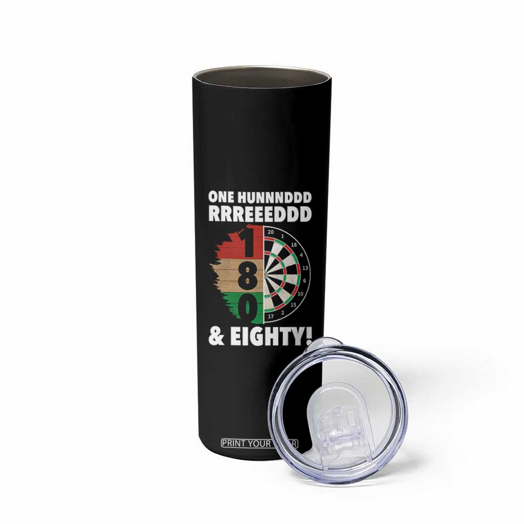 One Hundred And Eighty Skinny Tumbler Funny Darts Player Gift TS12 Print Your Wear