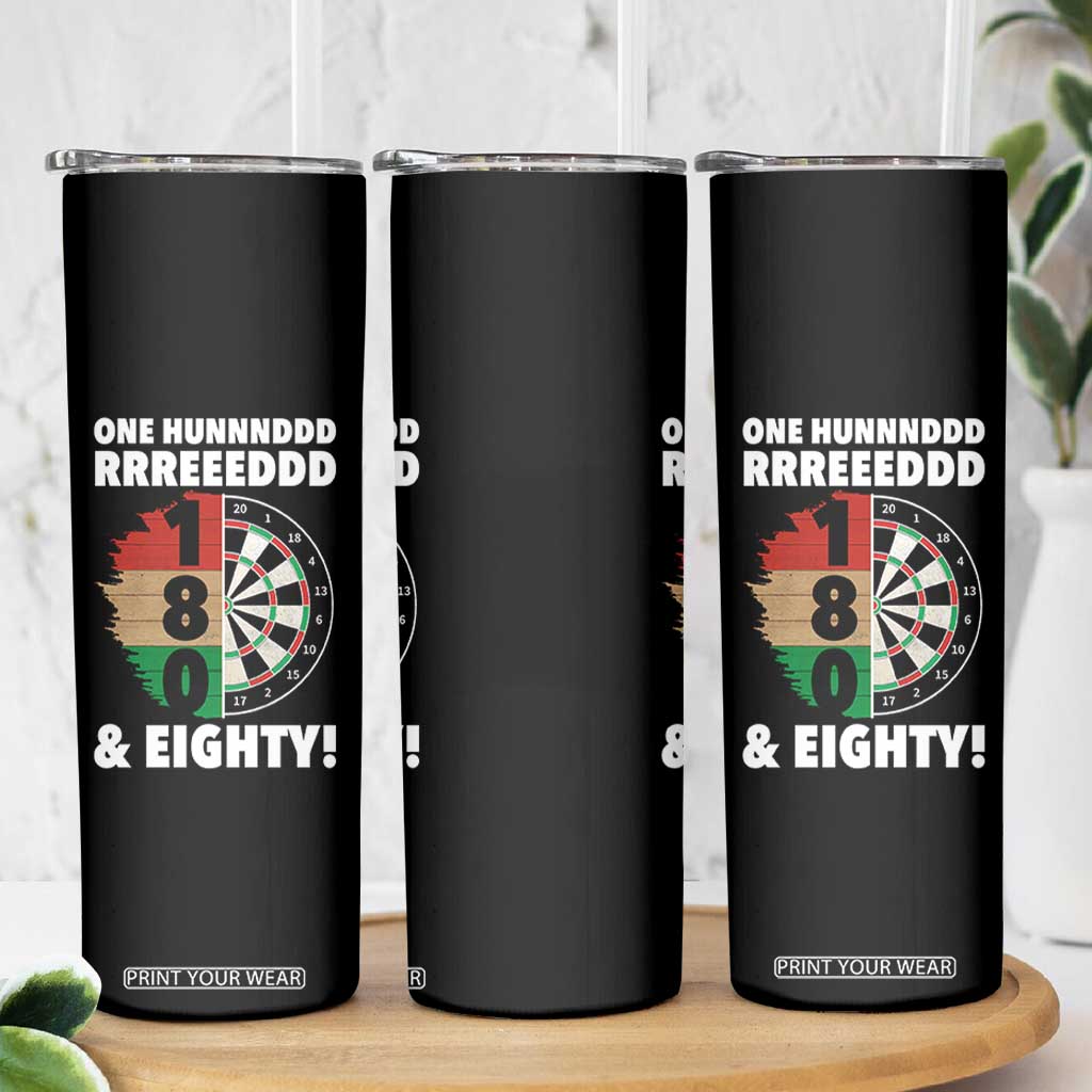 One Hundred And Eighty Skinny Tumbler Funny Darts Player Gift TS12 Print Your Wear