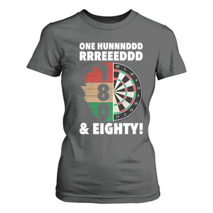 One Hundred And Eighty T Shirt For Women Funny Darts Player Gift TS12 Dark Heather Print Your Wear