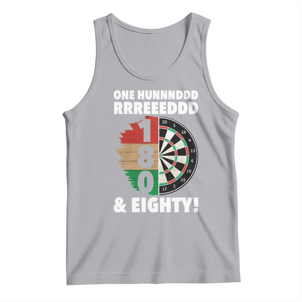 One Hundred And Eighty Tank Top Funny Darts Player Gift TS12 Athletic Heather Print Your Wear