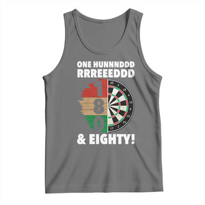 One Hundred And Eighty Tank Top Funny Darts Player Gift TS12 Black Heather Print Your Wear