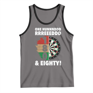 One Hundred And Eighty Tank Top Funny Darts Player Gift TS12 Deep Heather Black Print Your Wear