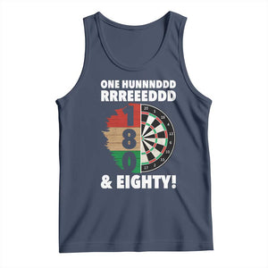 One Hundred And Eighty Tank Top Funny Darts Player Gift TS12 Navy Print Your Wear