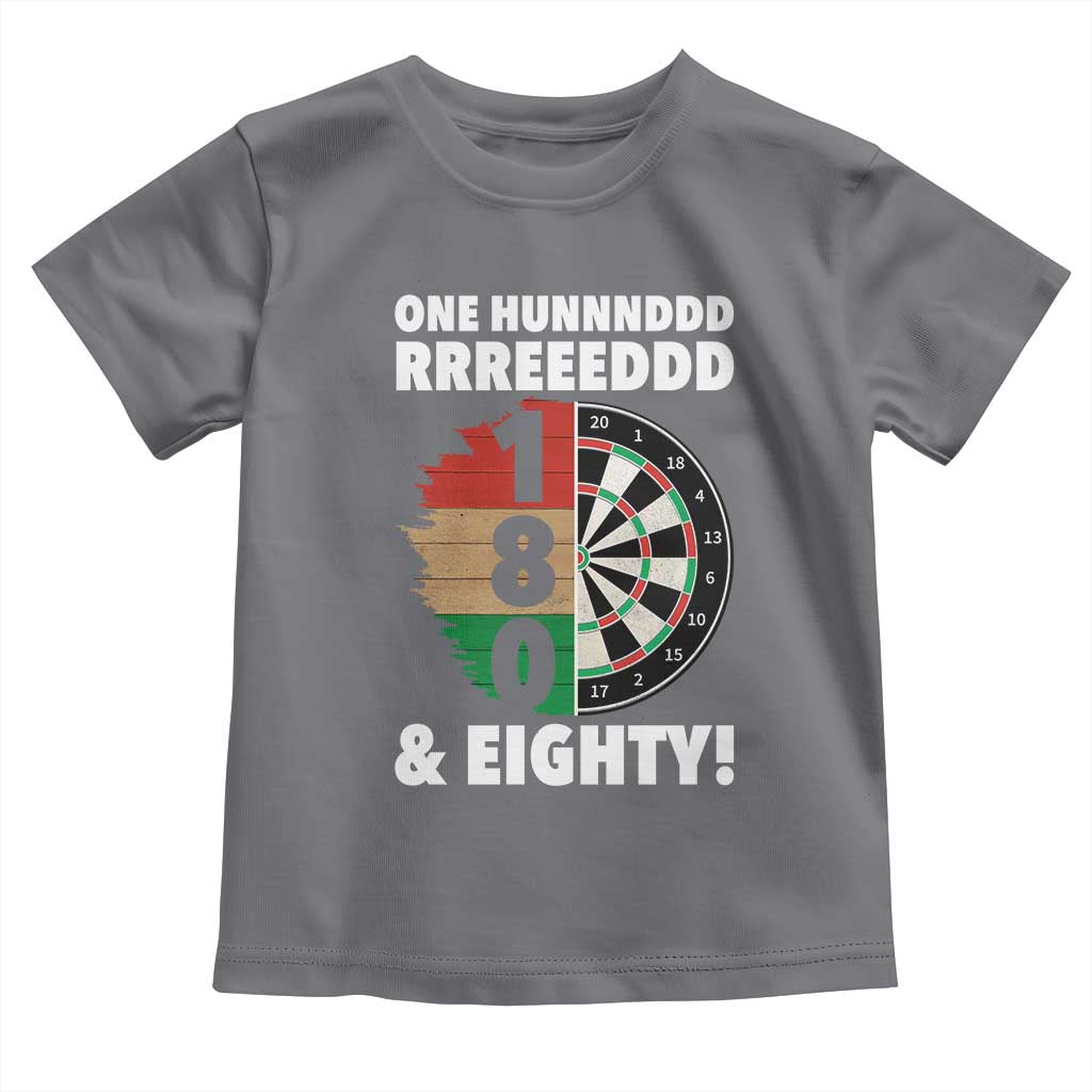 One Hundred And Eighty Toddler T Shirt Funny Darts Player Gift TS12 Charcoal Print Your Wear