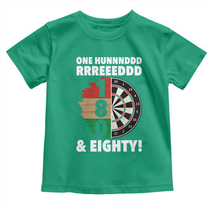 One Hundred And Eighty Toddler T Shirt Funny Darts Player Gift TS12 Irish Green Print Your Wear