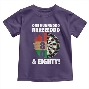 One Hundred And Eighty Toddler T Shirt Funny Darts Player Gift TS12 Purple Print Your Wear