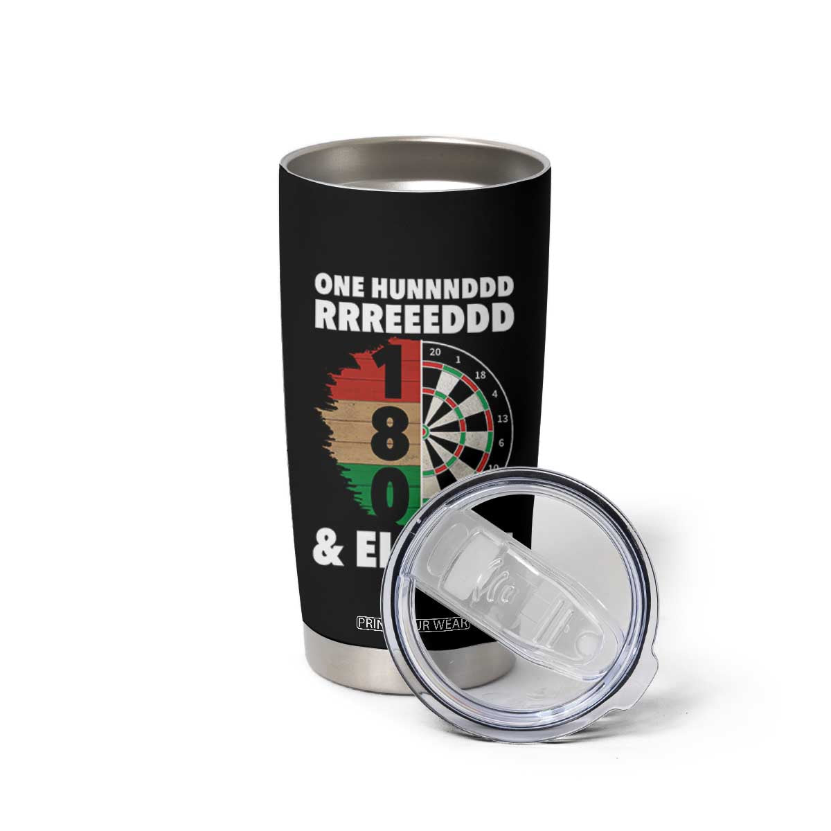 One Hundred And Eighty Tumbler Cup Funny Darts Player Gift TS12 Print Your Wear