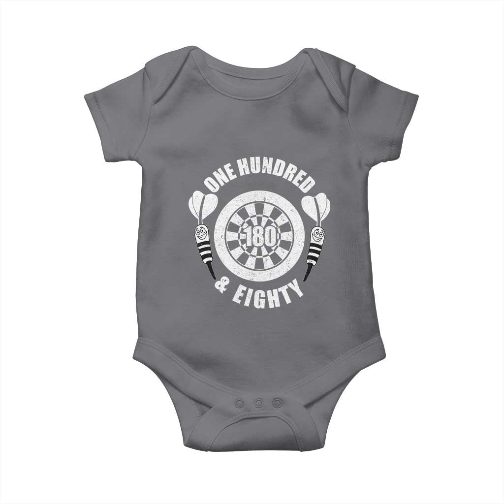 Triple 20 Master Dartist Gift Baby Onesie One Hundred And Eighty TS12 Charcoal Print Your Wear