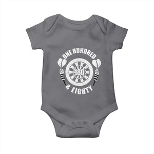 Triple 20 Master Dartist Gift Baby Onesie One Hundred And Eighty TS12 Charcoal Print Your Wear