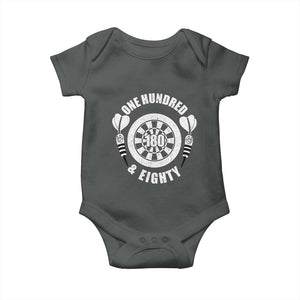 Triple 20 Master Dartist Gift Baby Onesie One Hundred And Eighty TS12 Dark Heather Print Your Wear