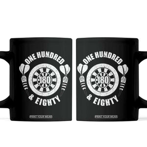 Triple 20 Master Dartist Gift Coffee Mug One Hundred And Eighty TS12 Black Print Your Wear
