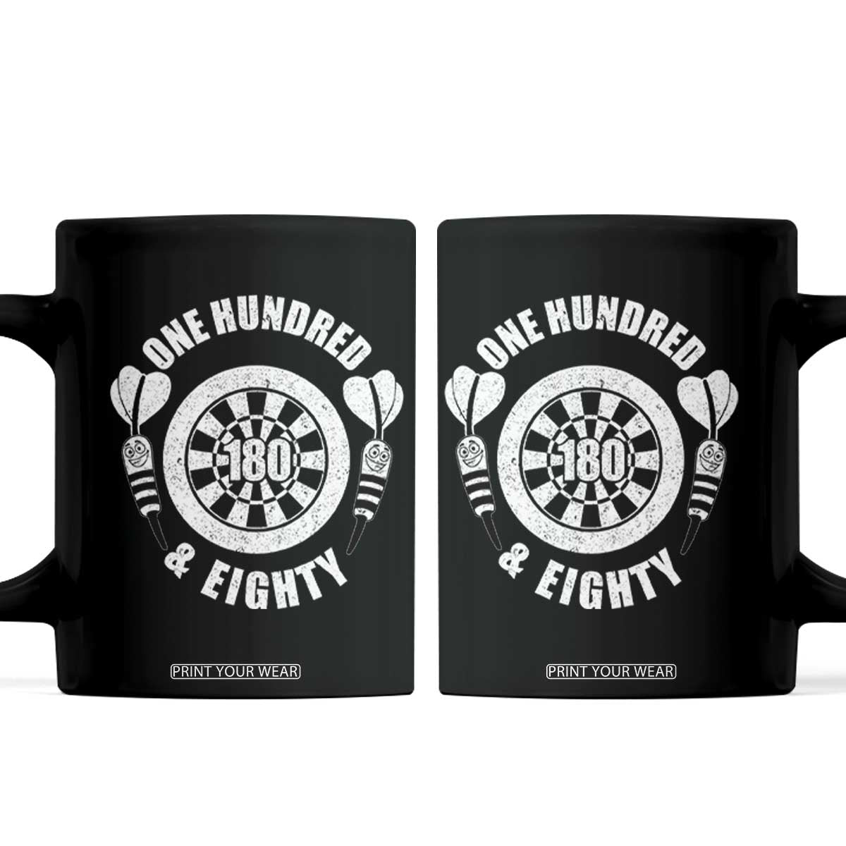 Triple 20 Master Dartist Gift Coffee Mug One Hundred And Eighty TS12 Black Print Your Wear