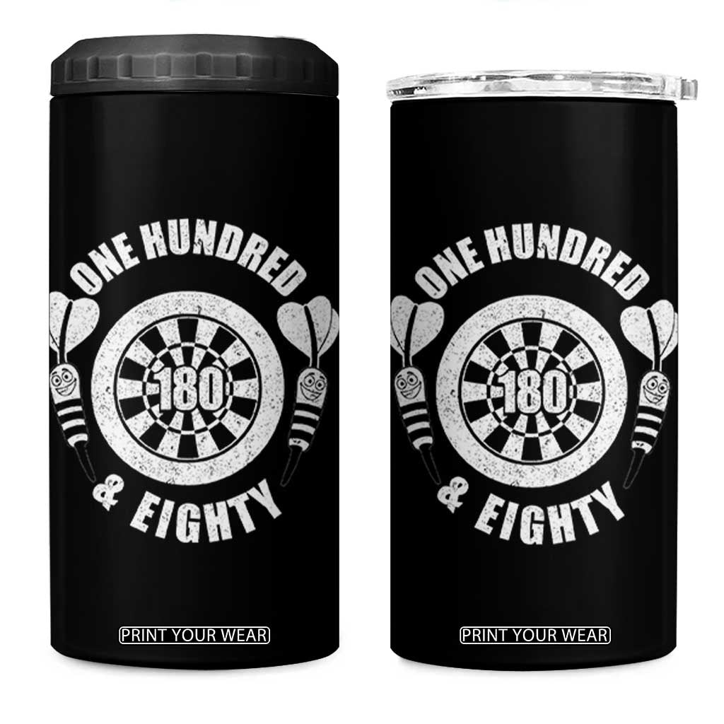 Triple 20 Master Dartist Gift 4 in 1 Can Cooler Tumbler One Hundred And Eighty TS12 One Size: 16 oz Black Print Your Wear