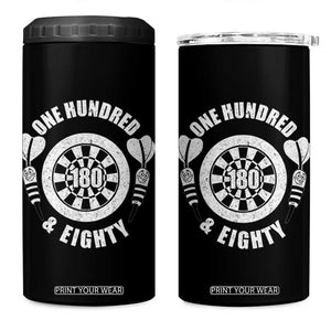 Triple 20 Master Dartist Gift 4 in 1 Can Cooler Tumbler One Hundred And Eighty TS12 One Size: 16 oz Black Print Your Wear