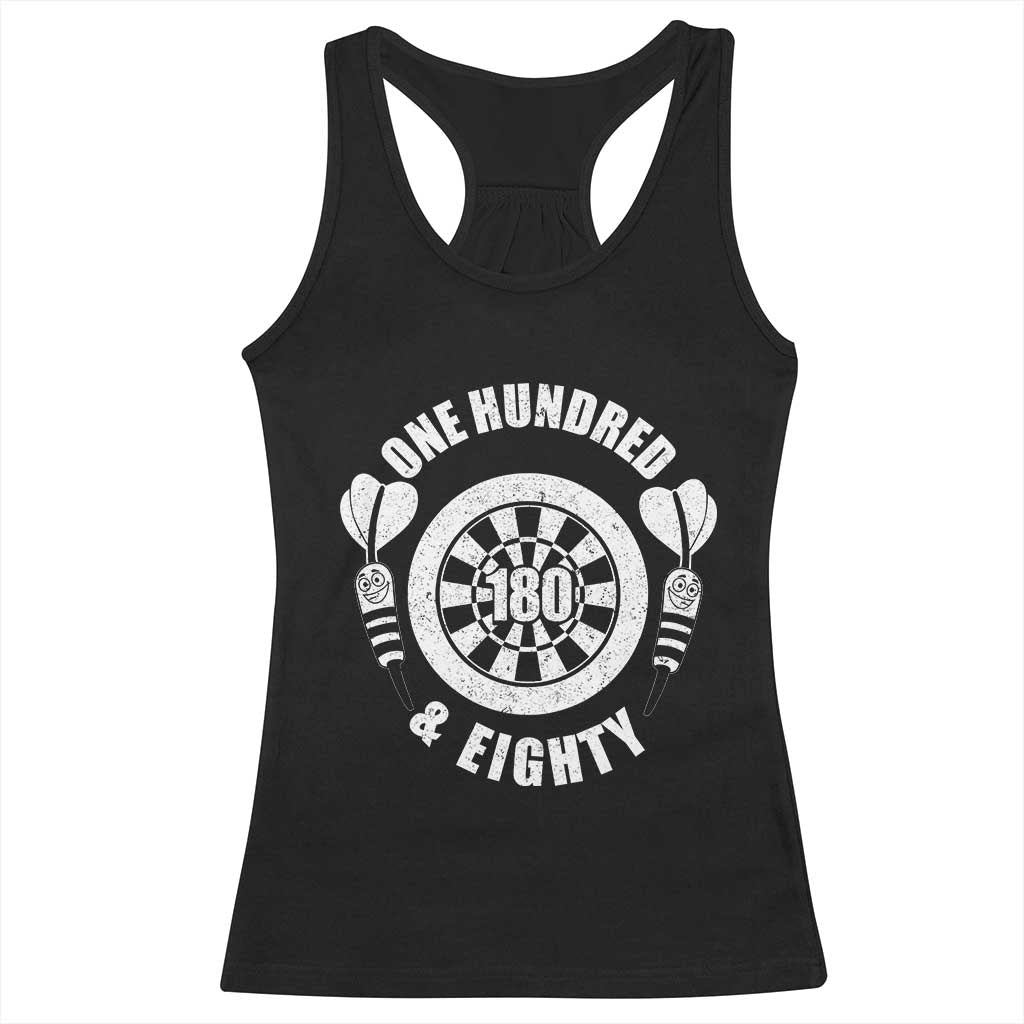 Triple 20 Master Dartist Gift Racerback Tank Top One Hundred And Eighty TS12 Black Print Your Wear