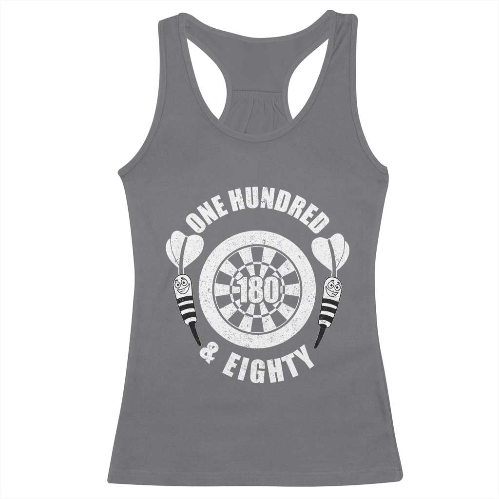 Triple 20 Master Dartist Gift Racerback Tank Top One Hundred And Eighty TS12 Charcoal Print Your Wear