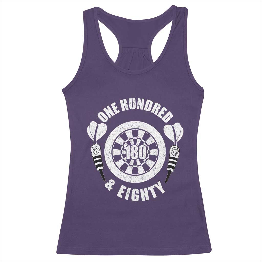 Triple 20 Master Dartist Gift Racerback Tank Top One Hundred And Eighty TS12 Purple Print Your Wear