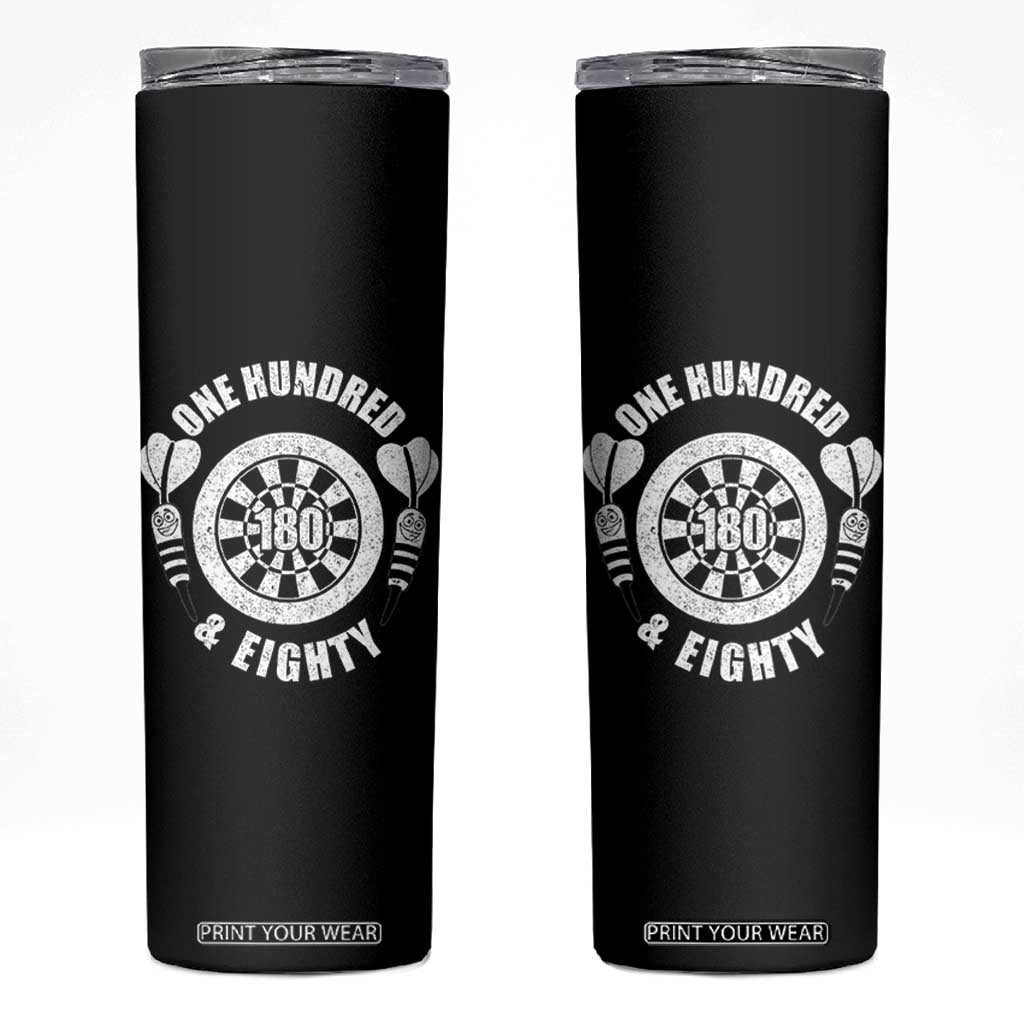 Triple 20 Master Dartist Gift Skinny Tumbler One Hundred And Eighty TS12 Black Print Your Wear