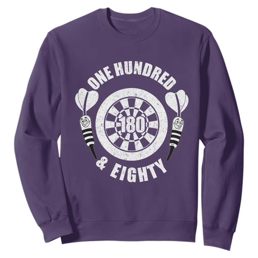 Triple 20 Master Dartist Gift Sweatshirt One Hundred And Eighty TS12 Purple Print Your Wear
