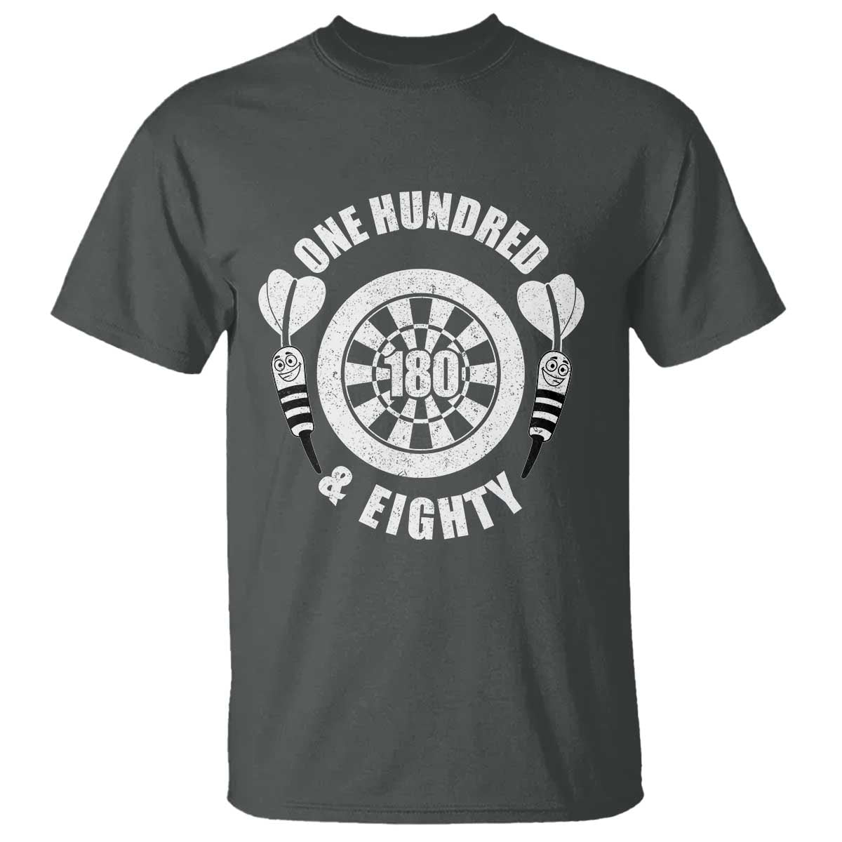 Triple 20 Master Dartist Gift T Shirt One Hundred And Eighty TS12 Dark Heather Print Your Wear
