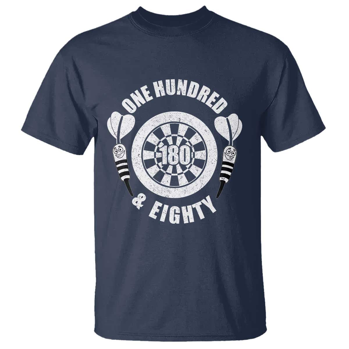 Triple 20 Master Dartist Gift T Shirt One Hundred And Eighty TS12 Navy Print Your Wear