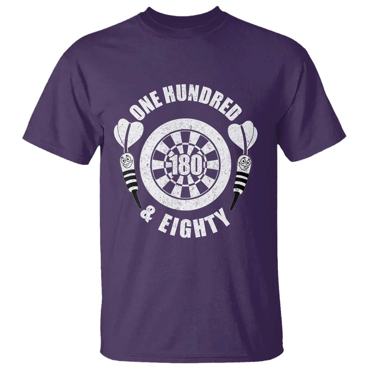 Triple 20 Master Dartist Gift T Shirt One Hundred And Eighty TS12 Purple Print Your Wear