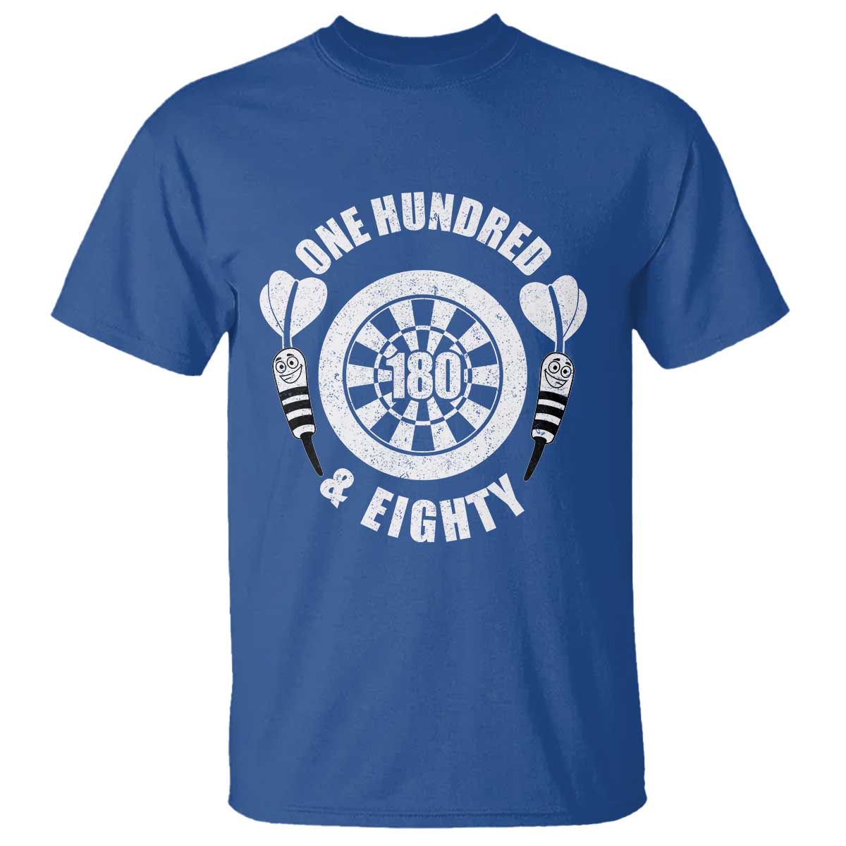 Triple 20 Master Dartist Gift T Shirt One Hundred And Eighty TS12 Royal Blue Print Your Wear