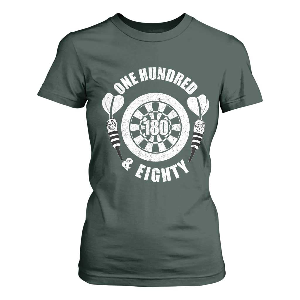 Triple 20 Master Dartist Gift T Shirt For Women One Hundred And Eighty TS12 Dark Forest Green Print Your Wear