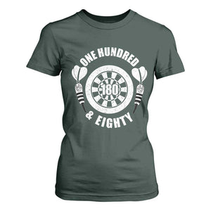 Triple 20 Master Dartist Gift T Shirt For Women One Hundred And Eighty TS12 Dark Forest Green Print Your Wear