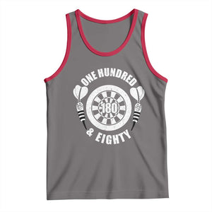 Triple 20 Master Dartist Gift Tank Top One Hundred And Eighty TS12 Deep Heather Red Print Your Wear